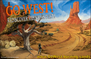 Halfpage Ad promoting Burning Sands